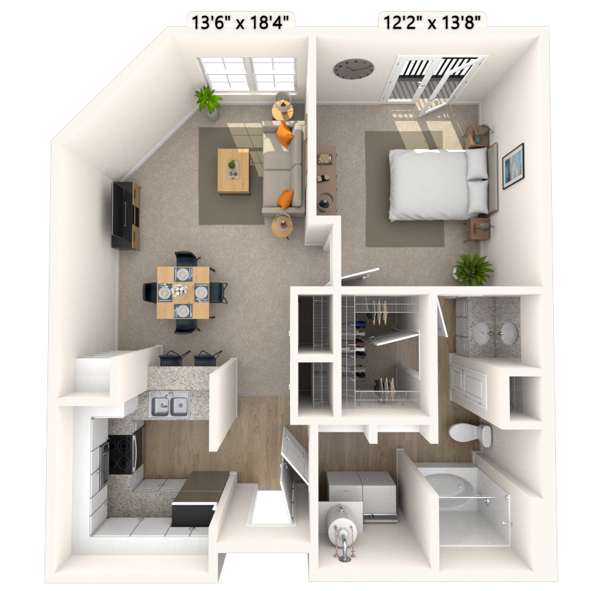 Floorplan image of unit 4912